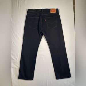 Levi's 501 Black Jeans with Brown Label
